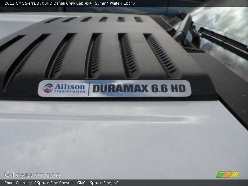 Summit White / Ebony 2012 GMC Sierra 3500HD Denali Crew Cab 4x4