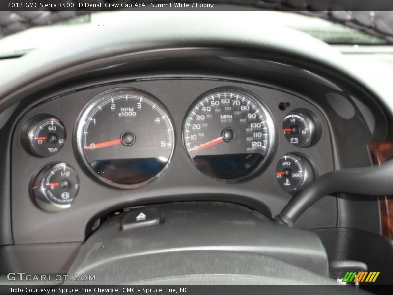 Summit White / Ebony 2012 GMC Sierra 3500HD Denali Crew Cab 4x4