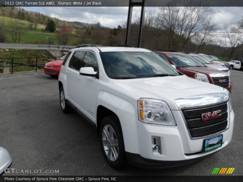 Olympic White / Jet Black 2012 GMC Terrain SLE AWD