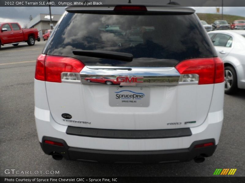 Olympic White / Jet Black 2012 GMC Terrain SLE AWD