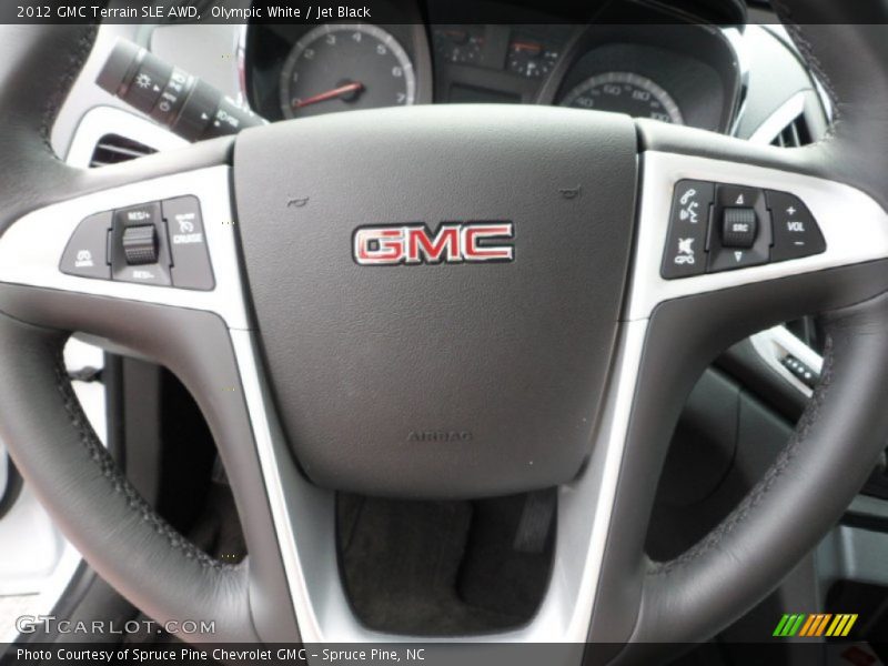 Olympic White / Jet Black 2012 GMC Terrain SLE AWD