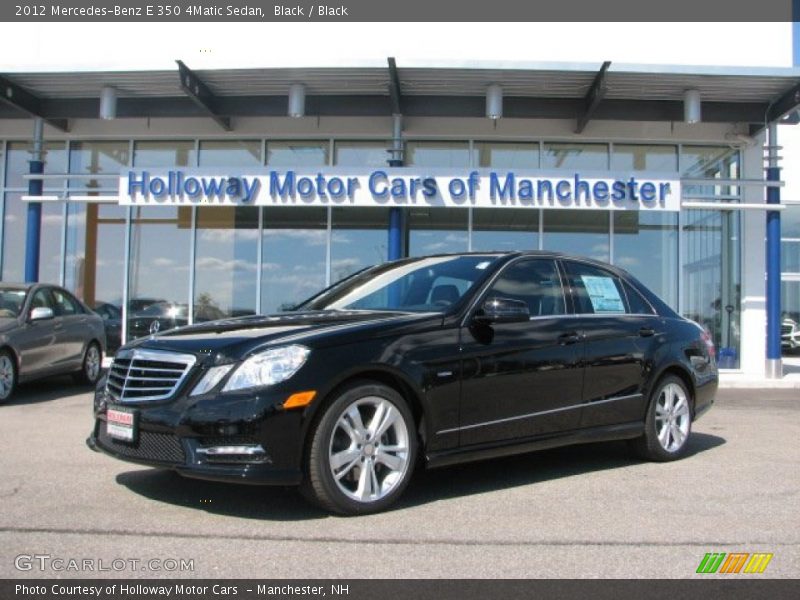 Black / Black 2012 Mercedes-Benz E 350 4Matic Sedan