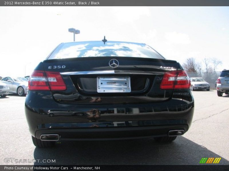 Black / Black 2012 Mercedes-Benz E 350 4Matic Sedan