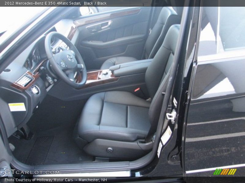 Black / Black 2012 Mercedes-Benz E 350 4Matic Sedan