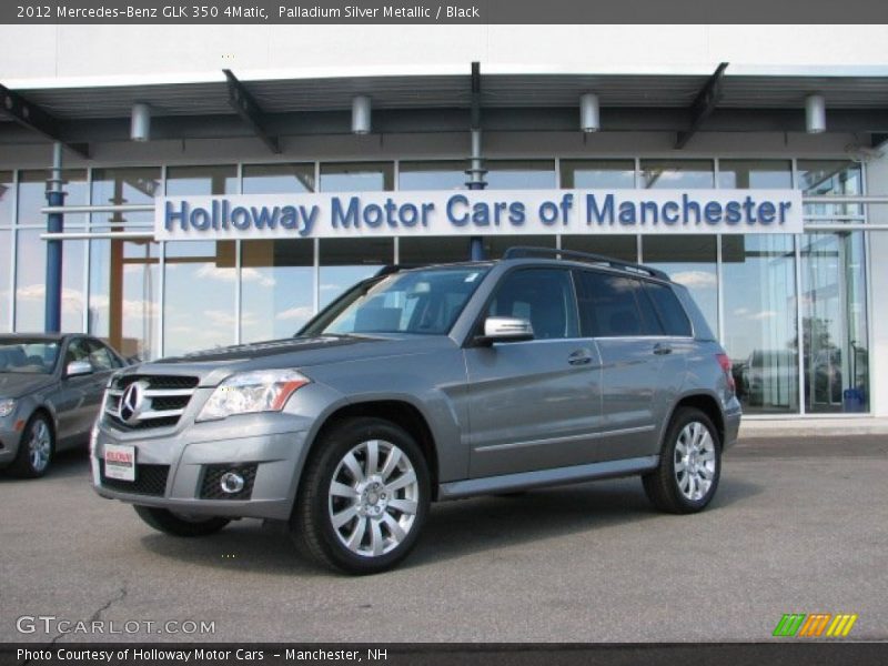 Palladium Silver Metallic / Black 2012 Mercedes-Benz GLK 350 4Matic