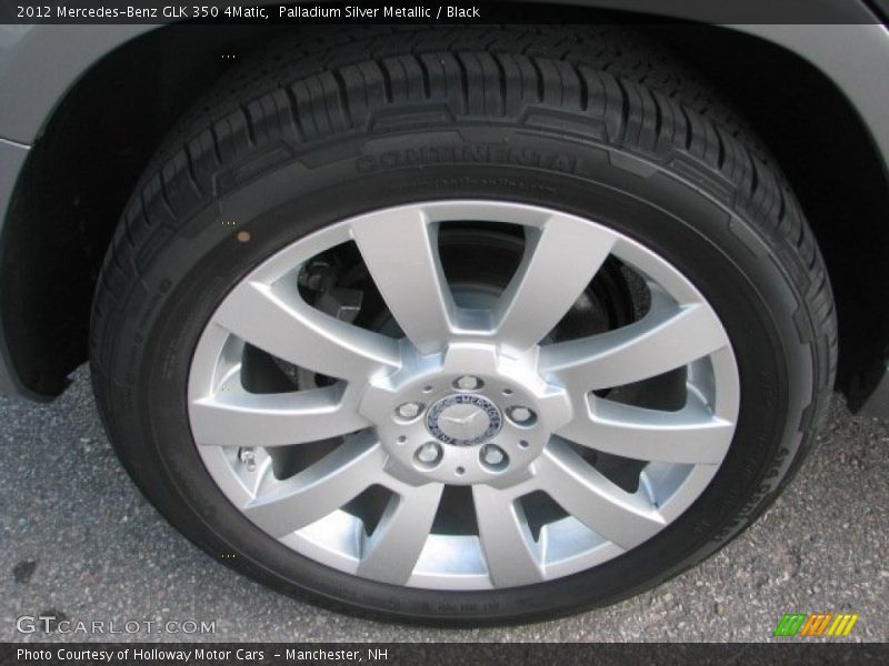 Palladium Silver Metallic / Black 2012 Mercedes-Benz GLK 350 4Matic