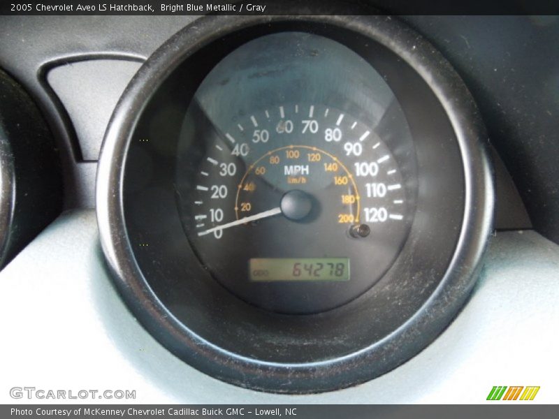 Bright Blue Metallic / Gray 2005 Chevrolet Aveo LS Hatchback