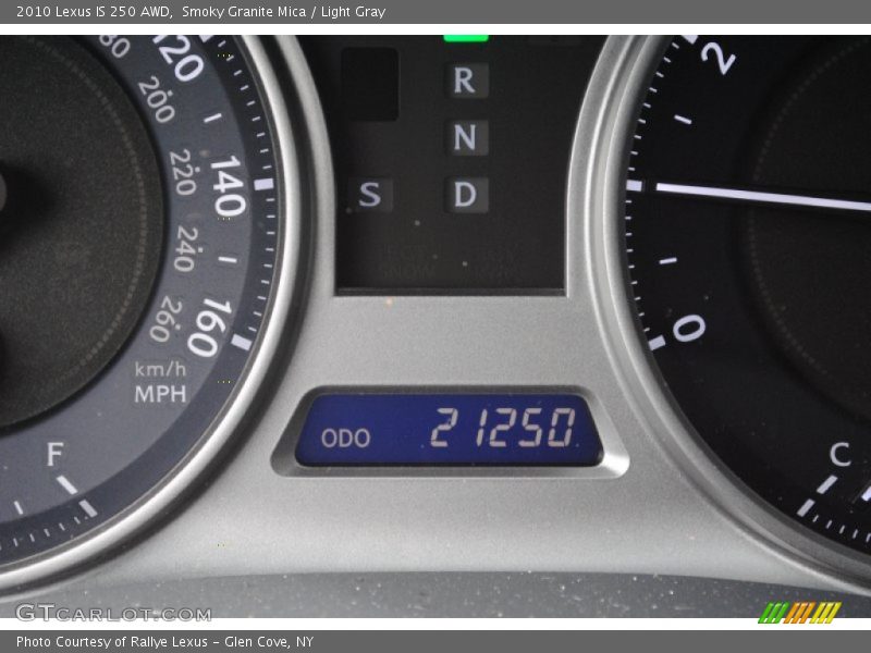 Smoky Granite Mica / Light Gray 2010 Lexus IS 250 AWD