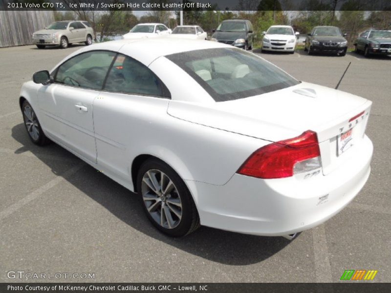 Ice White / Soverign Hide Calcite Leather/Off Black 2011 Volvo C70 T5