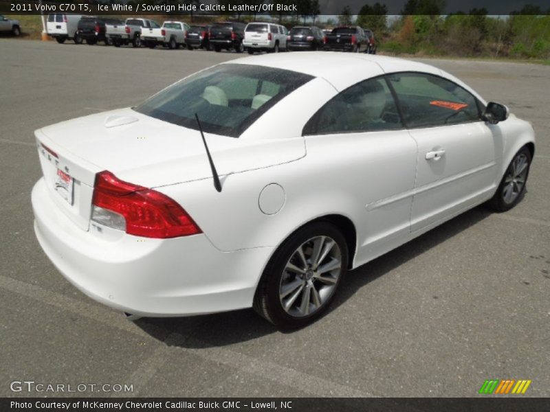 Ice White / Soverign Hide Calcite Leather/Off Black 2011 Volvo C70 T5