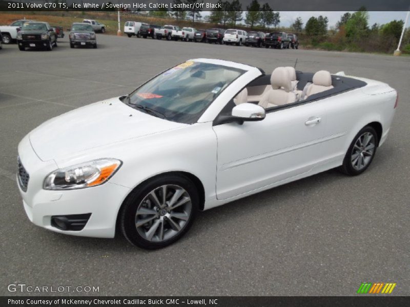 Ice White / Soverign Hide Calcite Leather/Off Black 2011 Volvo C70 T5