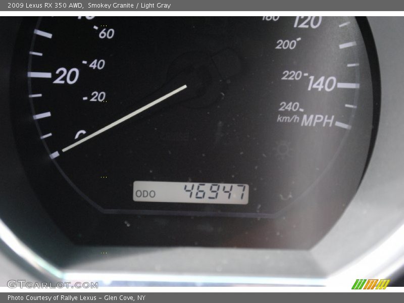 Smokey Granite / Light Gray 2009 Lexus RX 350 AWD