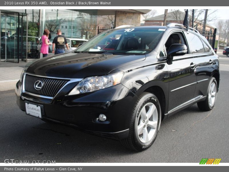 Obsidian Black / Black/Brown Walnut 2010 Lexus RX 350 AWD
