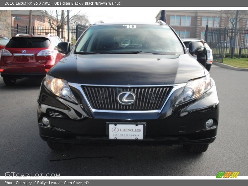 Obsidian Black / Black/Brown Walnut 2010 Lexus RX 350 AWD