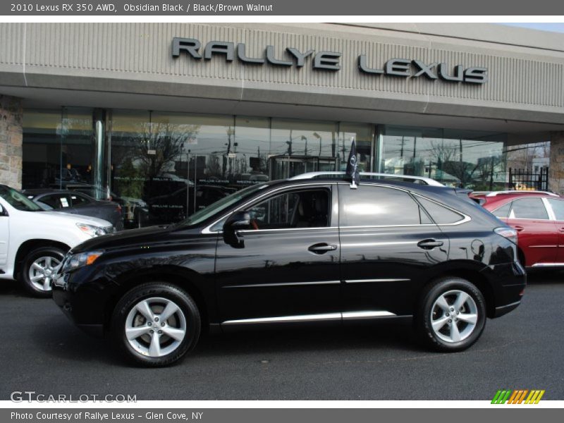 Obsidian Black / Black/Brown Walnut 2010 Lexus RX 350 AWD