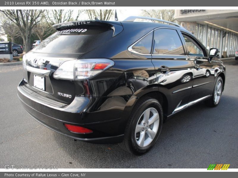 Obsidian Black / Black/Brown Walnut 2010 Lexus RX 350 AWD