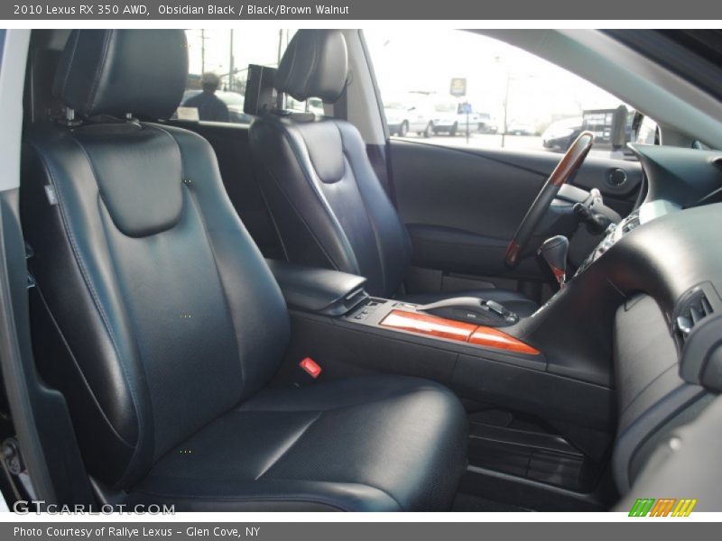 Obsidian Black / Black/Brown Walnut 2010 Lexus RX 350 AWD
