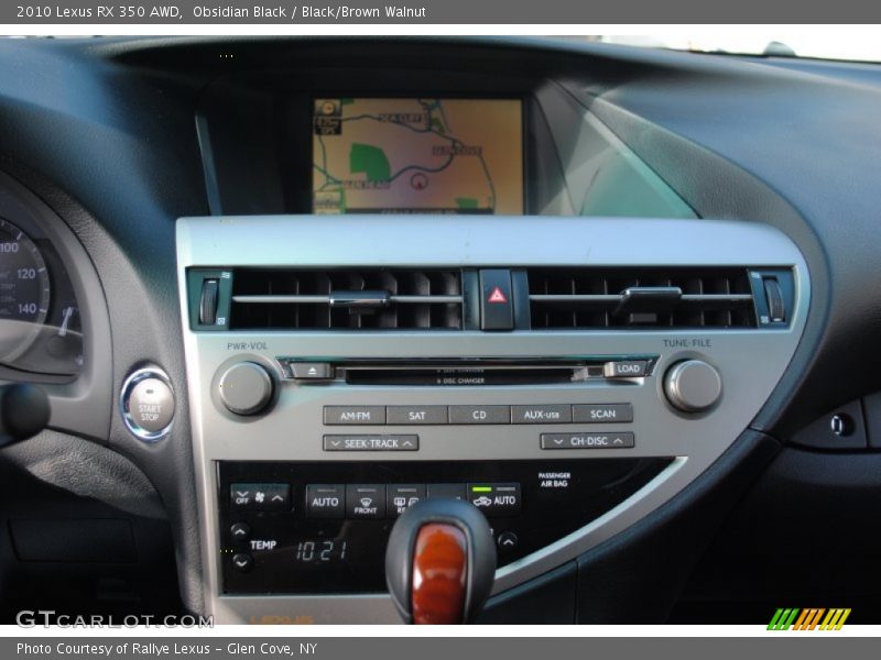 Obsidian Black / Black/Brown Walnut 2010 Lexus RX 350 AWD