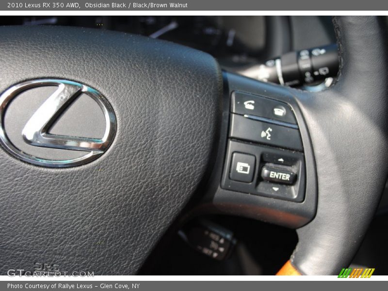 Obsidian Black / Black/Brown Walnut 2010 Lexus RX 350 AWD