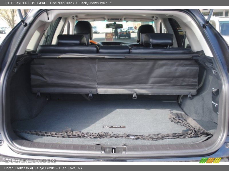 Obsidian Black / Black/Brown Walnut 2010 Lexus RX 350 AWD