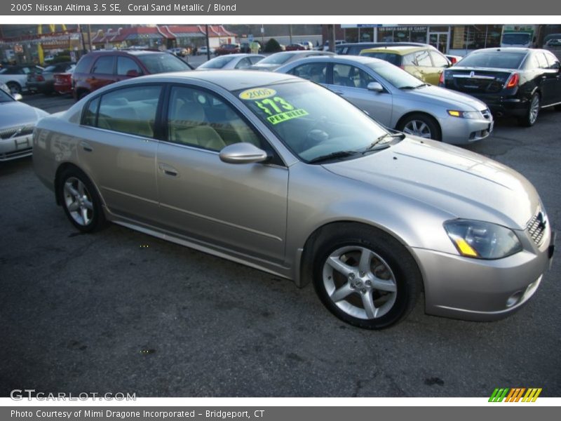 Coral Sand Metallic / Blond 2005 Nissan Altima 3.5 SE