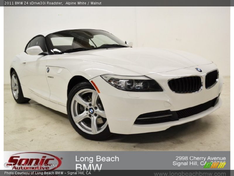 Alpine White / Walnut 2011 BMW Z4 sDrive30i Roadster