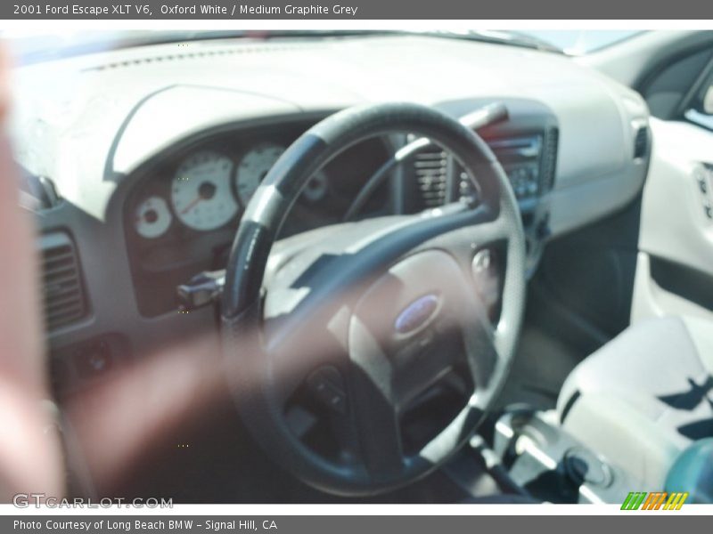 Oxford White / Medium Graphite Grey 2001 Ford Escape XLT V6