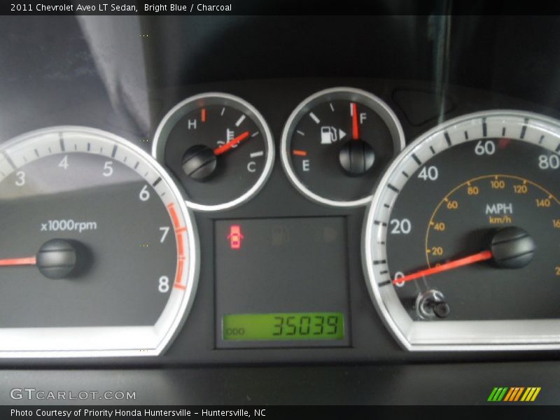 Bright Blue / Charcoal 2011 Chevrolet Aveo LT Sedan
