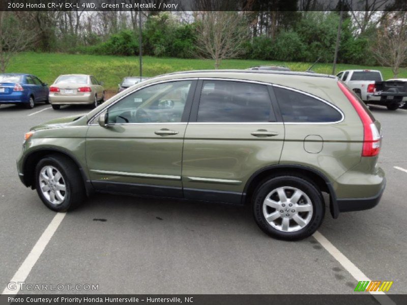 Green Tea Metallic / Ivory 2009 Honda CR-V EX-L 4WD