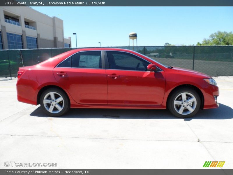 Barcelona Red Metallic / Black/Ash 2012 Toyota Camry SE