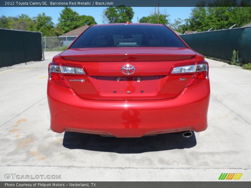 Barcelona Red Metallic / Black/Ash 2012 Toyota Camry SE