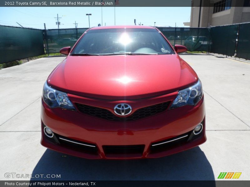 Barcelona Red Metallic / Black/Ash 2012 Toyota Camry SE