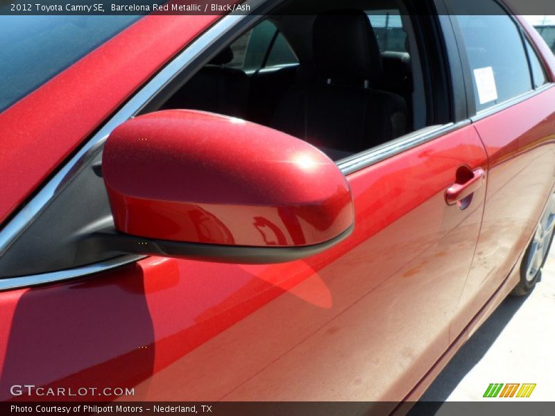 Barcelona Red Metallic / Black/Ash 2012 Toyota Camry SE