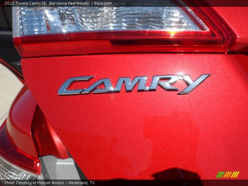 Barcelona Red Metallic / Black/Ash 2012 Toyota Camry SE
