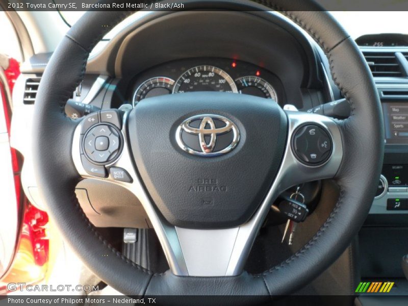 Barcelona Red Metallic / Black/Ash 2012 Toyota Camry SE
