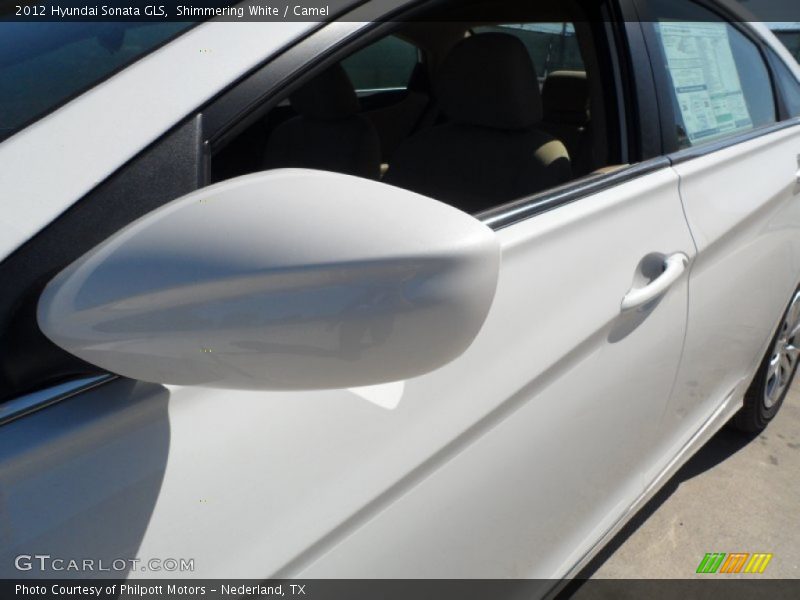 Shimmering White / Camel 2012 Hyundai Sonata GLS