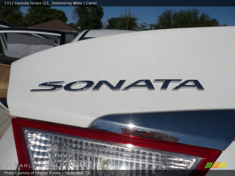 Shimmering White / Camel 2012 Hyundai Sonata GLS