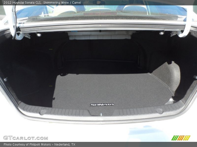 Shimmering White / Camel 2012 Hyundai Sonata GLS