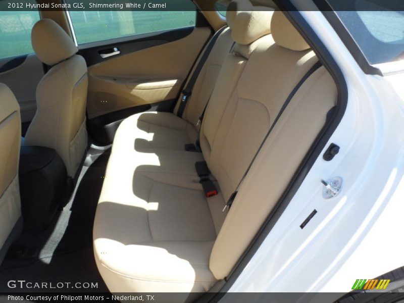 Shimmering White / Camel 2012 Hyundai Sonata GLS
