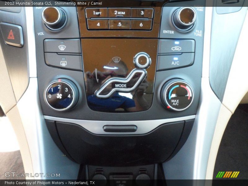 Shimmering White / Camel 2012 Hyundai Sonata GLS