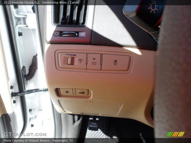 Shimmering White / Camel 2012 Hyundai Sonata GLS