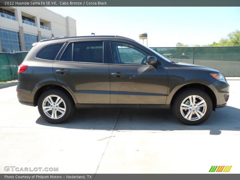 Cabo Bronze / Cocoa Black 2012 Hyundai Santa Fe SE V6