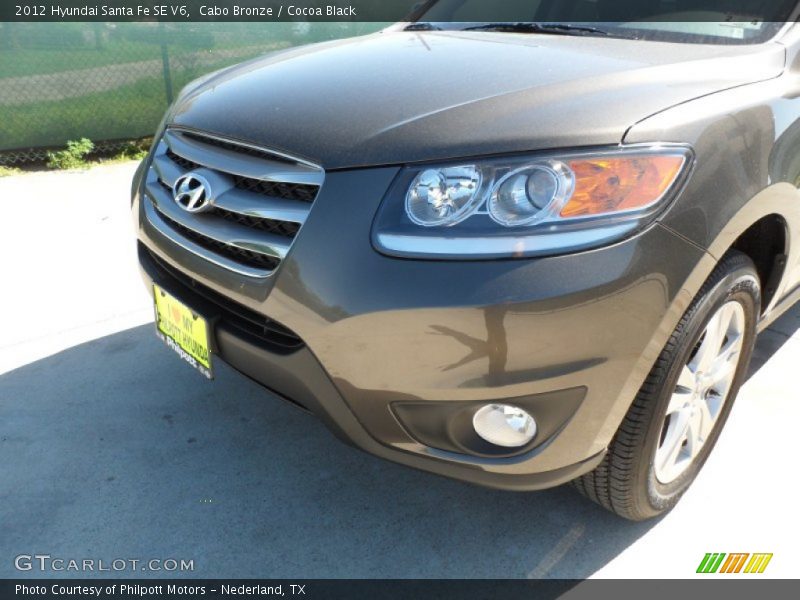 Cabo Bronze / Cocoa Black 2012 Hyundai Santa Fe SE V6
