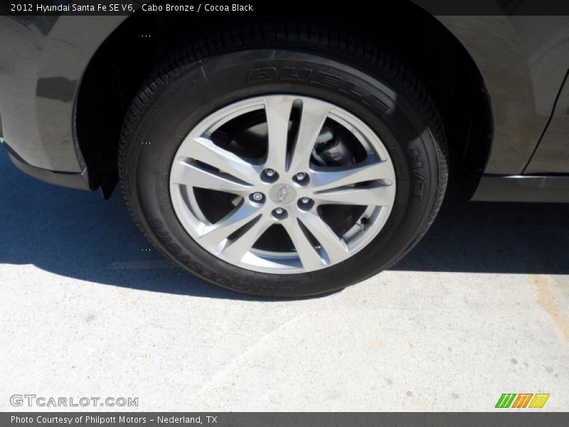 Cabo Bronze / Cocoa Black 2012 Hyundai Santa Fe SE V6