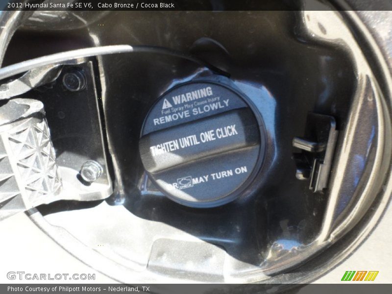 Cabo Bronze / Cocoa Black 2012 Hyundai Santa Fe SE V6