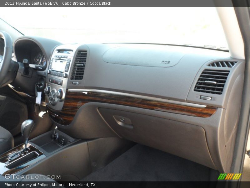 Cabo Bronze / Cocoa Black 2012 Hyundai Santa Fe SE V6