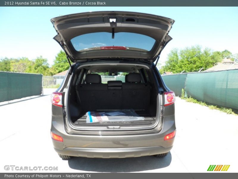 Cabo Bronze / Cocoa Black 2012 Hyundai Santa Fe SE V6