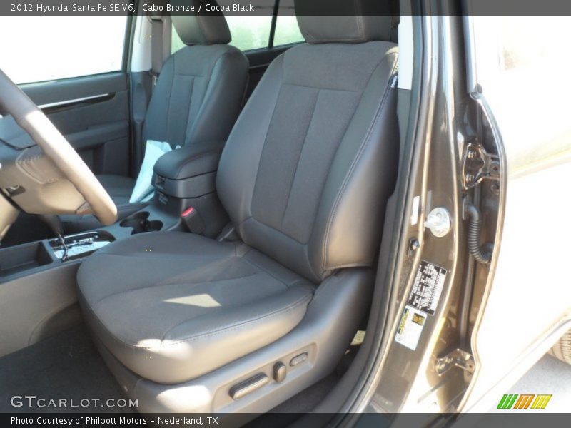 Cabo Bronze / Cocoa Black 2012 Hyundai Santa Fe SE V6