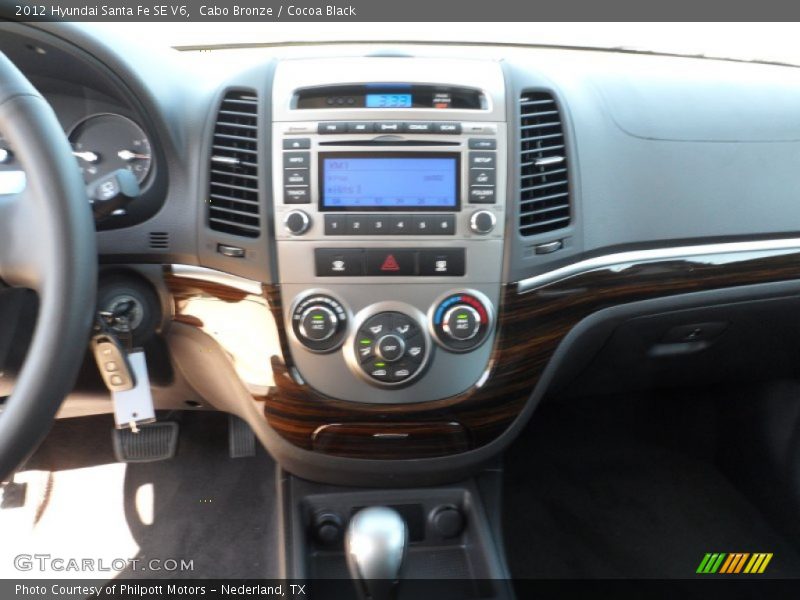 Cabo Bronze / Cocoa Black 2012 Hyundai Santa Fe SE V6