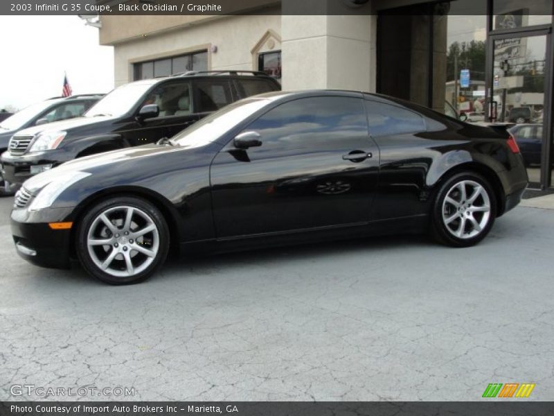 Black Obsidian / Graphite 2003 Infiniti G 35 Coupe